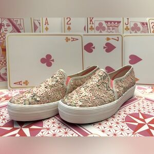 Women’s Keds Oh Joy! Triple decker Multi Sequined slip on sneaker